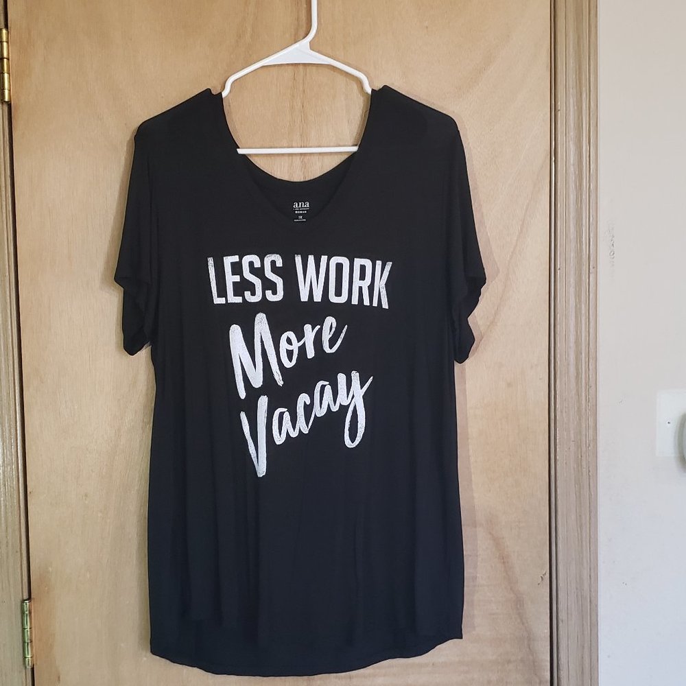 💚A.n.a  1X V-Neck Short Sleeve T-Shirt